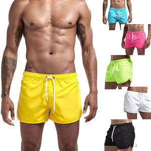 Pantalones Cortos Deportivos Casuales para Hombre, Corte Ajustado, 100% Poliéster Tejido, Estilo Moderno, Rectos, con Cordón, de Alta Calidad - Product Image 3