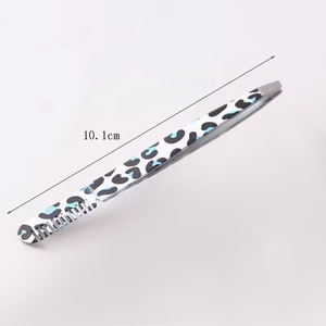 Ensemble de pinces à moustache professionnelles légères et réutilisables, mini-pince à sourcils droite en acier inoxydable avec une prise parfaite ANAAIF - Product Image 5