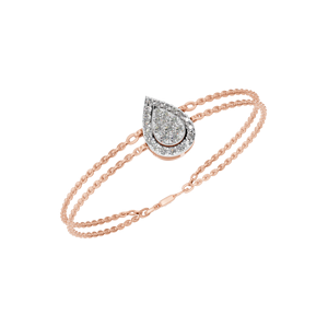 Bracelet à breloques en diamant de laboratoire en forme de poire plaqué or 14K/18K pour femme Cadeau parfait pour tous les jours et occasions spéciales - Product Image 5