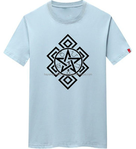 เสื้อยืดสำหรับผู้ชาย,เสื้อยืดผ้าฝ้ายแท้พิมพ์โลโก้ได้ตามต้องการสไตล์ใหม่ - Product Image 5