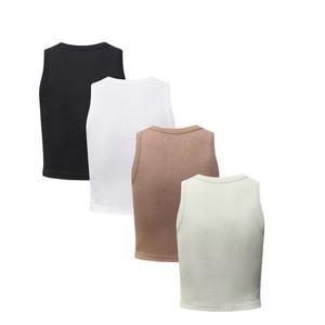 Débardeur de yoga et de course léger à compression pour femme, en nylon et élasthanne, séchage rapide, sensation seconde peau, vente en gros personnalisée - Product Image 4