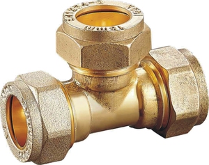 Conectores <span class=keywords><strong>de</strong></span> compresión <span class=keywords><strong>de</strong></span> latón forjado, codos y tés para tuberías <span class=keywords><strong>de</strong></span> <span class=keywords><strong>cobre</strong></span> - Product Image 4