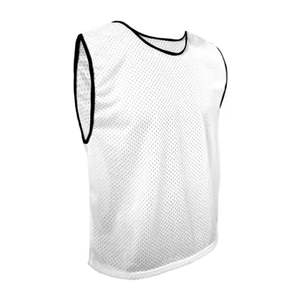 Maillots d'entraînement de football double face unisexes en maille 100 % polyester, gilets de football en maille à bas prix, MOQ faible - Product Image 6