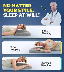 Almohada ortopédica para dormir personalizada más vendida, almohada de cama de espuma viscoelástica, almohada de espuma viscoelástica - Product Image 6