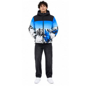 Pakistan Manufacture Men's Puffer <b>Jacket</b> Winter Resistant <b>Packable</b> and Lightweight with Hood Custom Plus Size Argyle Pattern - Product Image 5