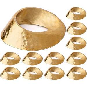 Porte-serviettes en métal artisanal, présentant une finition artisanale, pour embellir la table à manger lors de célébrations et de occasions spéciales. - Product Image 6