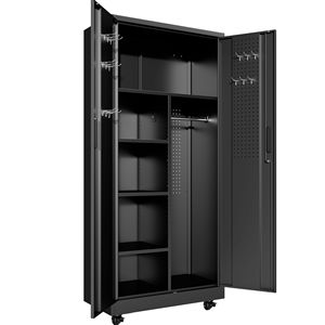 Armadietto in Acciaio con Serratura da 71 Pollici, Guardaroba Indipendente per Casa, Ufficio, Scuola, Dipendenti - Product Image 1