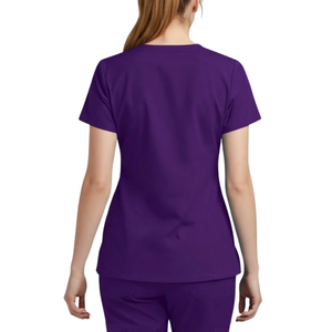 Ensemble de blouses médicales pour femmes, haut à manches courtes et col en V, pantalon cargo, uniforme d'infirmière, vêtements de travail pour hôpital, vêtements de soins de santé, vêtements de médecin et d'infirmière - Product Image 6