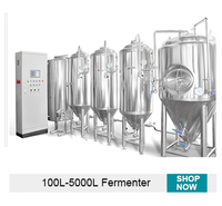 Équipement de brassage de bière avancé en acier inoxydable 1000L 20HL 30BBL avec pompe PLC et chauffage à la vapeur pour brasserie commerciale