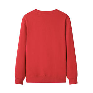 Sweat-shirt personnalisé en coton tricoté uni pour homme, sérigraphié, 100 % coton, 300 g, anti-boulochage, respirant, idéal pour le printemps - Product Image 2