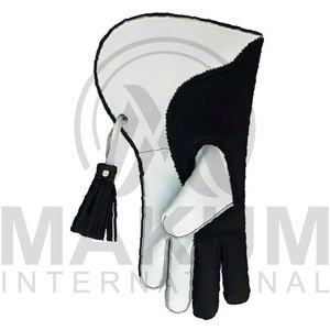 Gants de fauconnerie en cuir marron, gants de chasse au faucon, gants respirants pour l'extérieur - Product Image 5