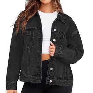 Veste en jean vintage noire délavée pour femme, style streetwear 2026, respirante, coupe-vent, doublure en coton, service OEM - Product Image 5