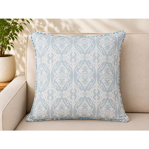 Luxury Botanical Printed Cotton Cushion Cover | Contemporary Throw <b>Pillow</b> Cover for <b>Sofa</b>, Bed & Home Styling - Product Image 1