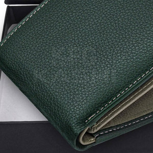 Elegante Cartera Larga de Cuero Genuino con Cierre Abierto, Forro de PVC, Material Suave de Primera Calidad para una Sensación Cómoda, Múltiples Ranuras para Tarjetas y Efectivo - Product Image 6