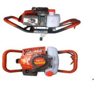 Orange 68CC <b>Gasoline</b> Earth Auger 2-Stroke Engine Dual Handle Professional Post Hole Digger Tool - Product Image 2
