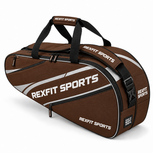 Sac de sport pour raquettes en gros avec poignées rembourrées personnalisées et compartiment zippé pour le tennis, le badminton et le squash - Product Image 2
