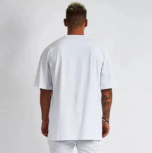 Nueva Camiseta de Verano para Hombre, de Manga Corta, Color Sólido, Transpirable, Fabricada en Fábrica, con Logotipo Personalizado, en Oferta - Product Image 4