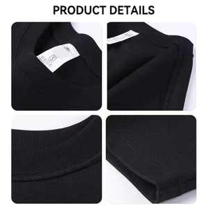 Men's Black Short Sleeve O-Neck <b>T</b>-<b>Shirt</b> Regular Fit Solid Color Cotton Jersey Casual Style Blank Design - Product Image 4