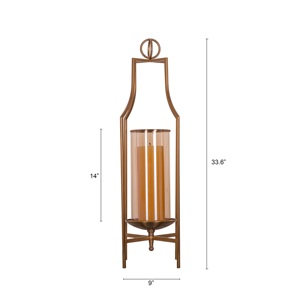 Support de bougie en or (l'âge d'or) – Support de bougie pilier préféré des clients pour une décoration intérieure élégante et une touche de style sur la table - Product Image 2