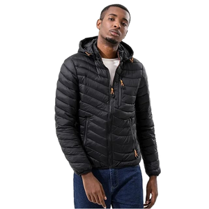 Fully Customized Men's Waterproof Canvas Puffer <b>Jackets</b> Polyester Wadding Filled Winter DDP Shipping - Product Image 4