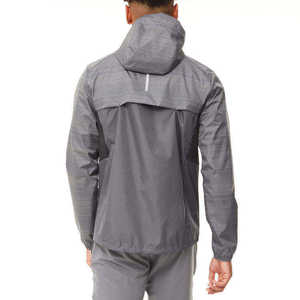 Custom Wholesale Men's Waterproof Windbreaker <b>Jacket</b> <b>Lightweight</b> Hooded Outdoor Sportswear <b>Running</b> Hiking Breathable Slim Coat - Product Image 3