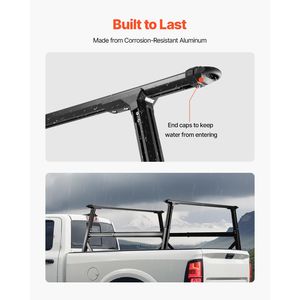 Portapacchi per Camion in Alluminio Regolabile 21-31,5 Pollici, Capacità Statica 800 Libbre, Senza Foratura, Accessorio per Controllo Carico - Product Image 5
