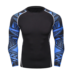 Rashguard Personalizado con Impresión por Sublimación, Rashguard para MMA, Rashguard para BJJ, Rashguard OEM para Hombre, Rashguard de Manga Larga - Product Image 1