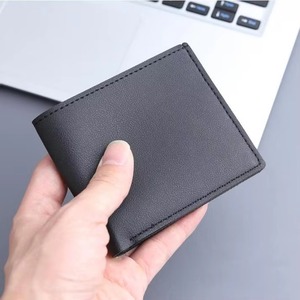 Cartera Corta de Cuero Vacuno Auténtico Crazy Horse Hecha a Mano de Estilo Simple para Hombre, Cartera de Cuero Vacuno Genuino - Product Image 3