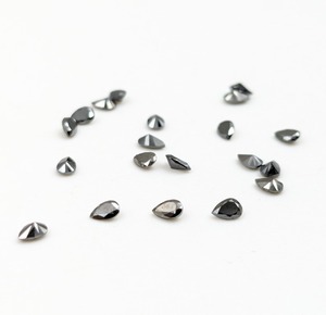 Diamante Negro Natural Corte Pera, Piedra Preciosa Suelta de 5x8mm 3x5mm, Diamante AAA para Joyería Fina - Product Image 1