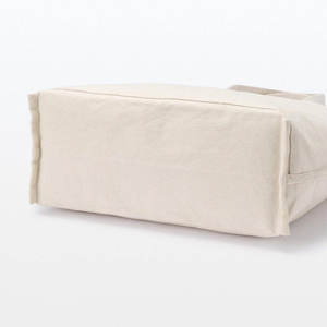 Sac fourre-tout en toile de taille moyenne avec poignée longue, sac de courses pour usage quotidien, couleur beige, sac fourre-tout en toile léger à vendre - Product Image 4