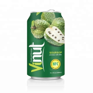 Bebida de jugo de Guanábana enlatada de 330ml Proveedor de jugo de frutas y verduras - Product Image 1