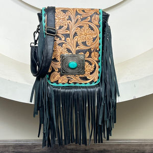 Nouveau sac à bandoulière en cuir véritable fait à la main, vente en gros d'usine, nouveau sac à main de style occidental pour femmes - Product Image 4