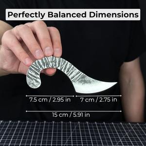 Cuchillo Kiridashi Compacto Estilo Japonés, Acero al Carbono Afilado como una Navaja, Mango de Madera de Fresno, Funda de Cuero, OEM ODM, Regalo Único DIY - Product Image 4