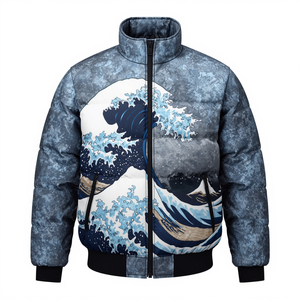 Men <b>Camouflage</b> Print Waterproof Hooded Streetwear Winter Puffer Jacket - Product Image 4
