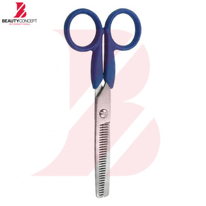 Ciseaux à effiler classiques bleus avec manche en plastique, meilleur produit, ciseaux à cheveux professionnels en gros pour usage domestique et en salon - Product Image 4
