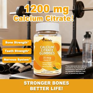 Gomitas de Citrato de Calcio OEM/ODM para Apoyar los Huesos, los Dientes, la Fuerza y la Salud Inmunológica con Vitamina D3 K2 - Product Image 2