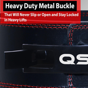 เข็มขัดยกน้ำหนักแบบมืออาชีพ เข็มขัดหนังแท้สั่งทำพิเศษสำหรับการเพาะกายและการฝึกฟิตเนส - Product Image 5