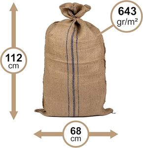 Jute Burlap <b>Sack</b> Drawstring Closure Industrial Agriculture Packaging Bag Reusable Eco-Friendly <b>Hessian</b> Pouch - Product Image 4