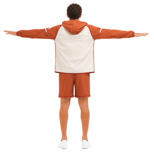 Conjunto de Chaqueta Cortavientos y Pantalones Cortos Deportivos para Hombre, de Nailon Ligero, Marca Privada, Tejido Técnico, Proveedor de Logotipos Personalizados - Product Image 5