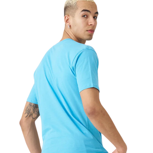 เสื้อยืดคอกลมแขนสั้นทรงปกติเรียบง่ายสบายๆ ใส่ได้ทุกวัน สั่งทำได้ ขายส่ง เสื้อผ้าฝ้ายเจอร์ซีย์ เสื้อยืดพื้นฐาน - Product Image 4