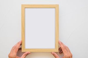 Solid Wood Handmade Eco-Friendly Modern Vertical <b>Wall</b> Mount Painting <b>Frame</b> - Product Image 1