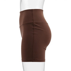 Shorts de compression sans couture en tricot color block taille haute pour hommes, grande taille, décontractés, sportifs, avec taille élastique et boutons en spandex - Product Image 5