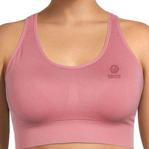 เสื้อชั้นในกีฬาสำหรับผู้หญิง ซัพพอร์ตสูง ระบายอากาศได้ดี เป็นมิตรกับสิ่งแวดล้อม ผลิตจากผ้าสแปนเด็กซ์/ไนลอน มีโลโก้ด้านหน้า เหมาะสำหรับออกกำลังกายที่ยิม มีสินค้าพร้อมส่ง - Product Image 2