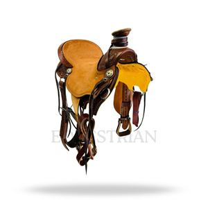 Ranch Western Saddle Horse Riding Saddle Equestrian <b>Equipment</b> - Product Image 4