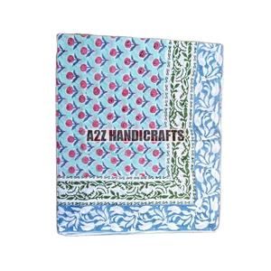 Women's <b>Hand</b> Block Print Cotton Sarong Jaipur Print Pareo Decorative <b>Bra</b>-style Summer Beach Bathing Cover - Product Image 4