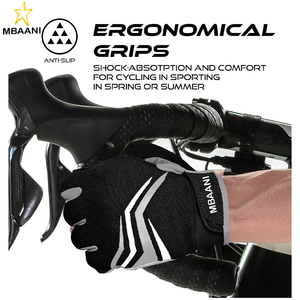 Full Finger Cycling <b>Gloves</b> with Padding for Men Women, Anti-Slip, Shock Absorbing, Breathable, <b>Touchscreen</b> Mountain Bike <b>Gloves</b> - Product Image 6