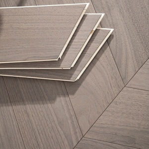Parquet en chêne gris brossé à motif <span class=keywords><strong>chevron</strong></span>, haute linearité, norme FSC CE - Product Image 3