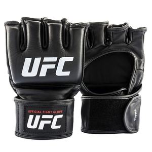 Prix de gros UFC Gants de sparring MMA personnalisés avec logo, demi-doigts, cuir véritable, gants d'entraînement UFC, Sanda, combat MMA - Product Image 1