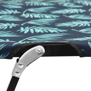 Lettino prendisole con stampa a foglie - Product Image 5