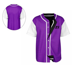 Maillot de baseball court 100 % polyester respirant de haute qualité, personnalisable (couleurs et tailles variées), dernière collection, best-seller - Product Image 4